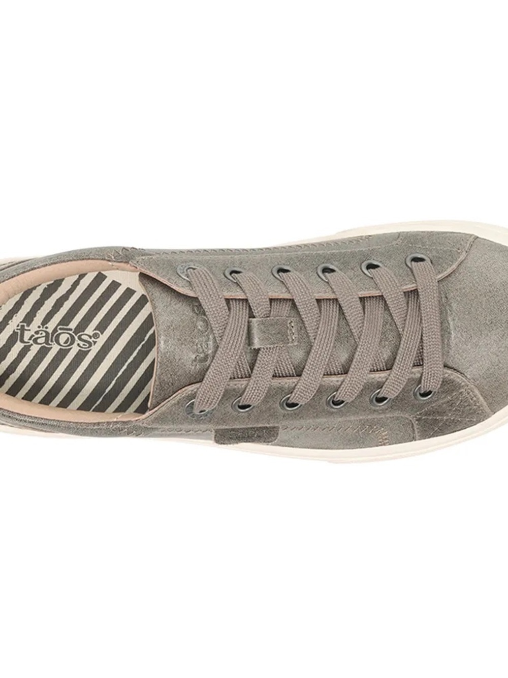 Taos Footwear Women's Leather Low-Top Sneaker in Olive Fatigue - Picture 3 of 6